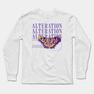 Beautiful Butterfly Alteration Transformation Long Sleeve T-Shirt